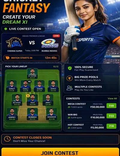 Hero11 (hero11) fantasy cricket & matchday visual 3